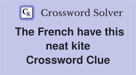 french to have crossword clue|More.